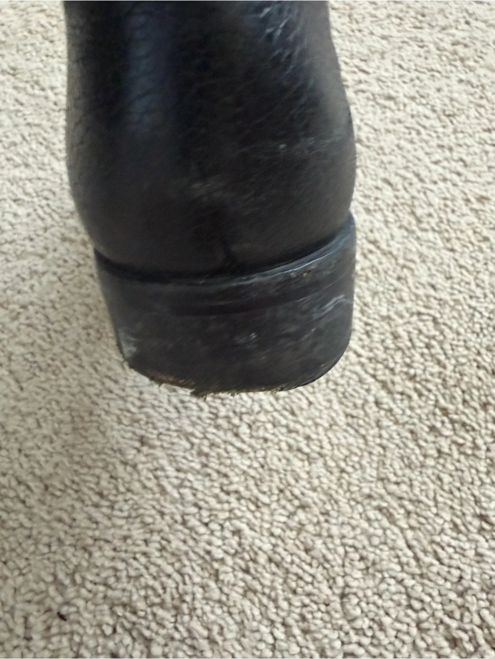 Tory Burch Black Leather Riding Boots 9.5 M Knee High Logo